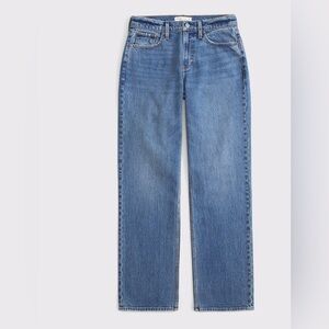 NWT Abercrombie & Fitch Curve Love Low Rise Baggy Jean Size 36 22 R
